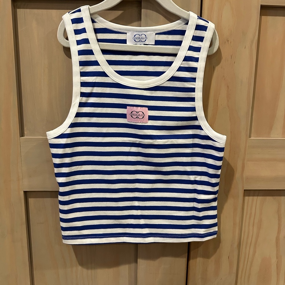 COCOLILLYS Blueberry stripe classic tank
